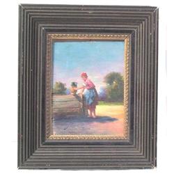 Hungarian PERLMUTTER Peasant Painting #1963794