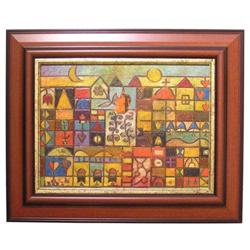 JUDIT BAK Abstract Cityscape Oil Painting #1963828