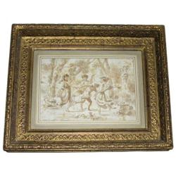 French School Roman Bacchanale Painting #1963833