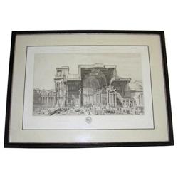 Roman Baths of Diocletien Engraving by Chardon #1963838