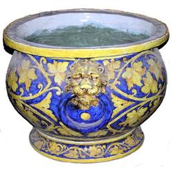 Large Italian Majolica Ceramic Planter #1963874