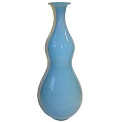 Vintage Barovier 20" Tall Blue Vase #1963892