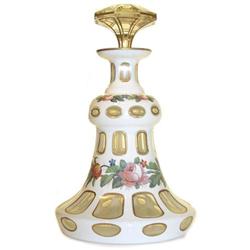 Czech White Cased Glass Perfume Bottle #1963899