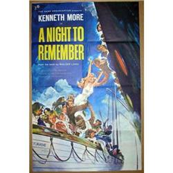 '59 A NIGHT TO REMEMBER 1 Sheet Poster  #1963913