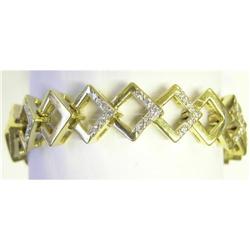 Vintage 18K Gold Bracelet with Diamonds #1963916