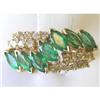 Image 1 : 14K Gold Ring w Emeralds & Diamonds #1963931
