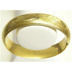Rine 14K Gold Bracelet w Floral Designs #1963945