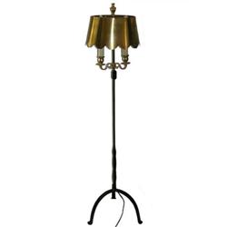 Georgian Style Wrought Iron Brasss Floor Lamp #1963965