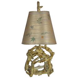 Mid-Century Modern Driftwood Lamp w Original #1963975