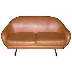 Mid-Century Modern VIKO Leather Loveseat #1963982