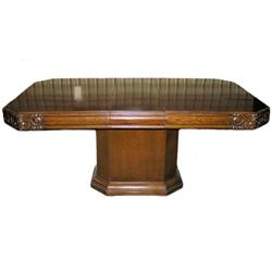 French Art Deco Walnut Dining Table #1963985