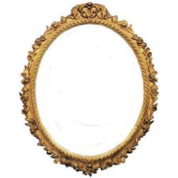 Louis XV Style Giltwood Oval Mirror #1963988