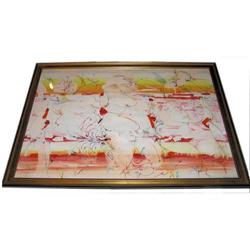 DIMITRI PETROV Abstract Watercolor Painting #1964000