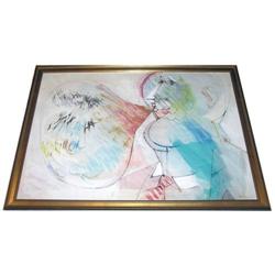 DIMITRI PETROV Abstract Figural Painting #1964002