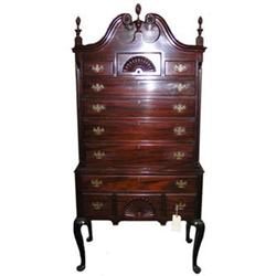 Chippendale Mahogany Highboy Chest #1964010