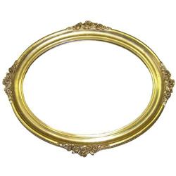 Oval Louis XV/ XVI Style Giltwood Mirror #1964027