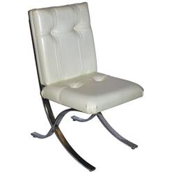 Set 4 Modern Barcelona Chrome Dining Chairs #1964030