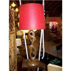 Sculptural Wooden Lamp-midcentury modern #1964063