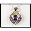 Image 1 : A Georgous 18K Yellow Gold and Amethyst Pendant#1977786