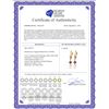 Image 2 : Genuine 5.2 ctw Amethyst & Pearl Earrings 14KT Yellow Gold - REF-35T9A