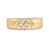 Image 2 : Round Diamond Wedding Band Ring 1/6 Cttw 14KT Yellow Gold