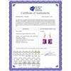 Image 2 : Genuine 13 ctw Amethyst Earrings 14KT Yellow Gold - REF-54W2Y