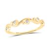 Image 1 : Round Diamond Band Ring 1/20 Cttw 10KT Yellow Gold