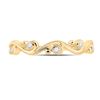 Image 2 : Round Diamond Band Ring 1/20 Cttw 10KT Yellow Gold