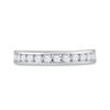 Image 2 : Round Diamond Wedding Band 1/2 Cttw 14KT White Gold
