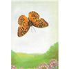 Image 1 : 1920's Great Spangled Fritillary Butterfly Color Lithograph Print