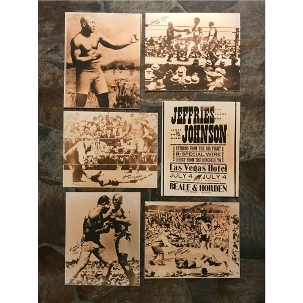 African American History, Early 1900's Boxing Prints, Jack Johnson