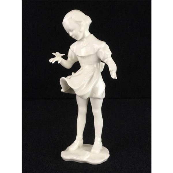 Vintage Hutschenreuther Porcelain Butterfly Girl Figurine