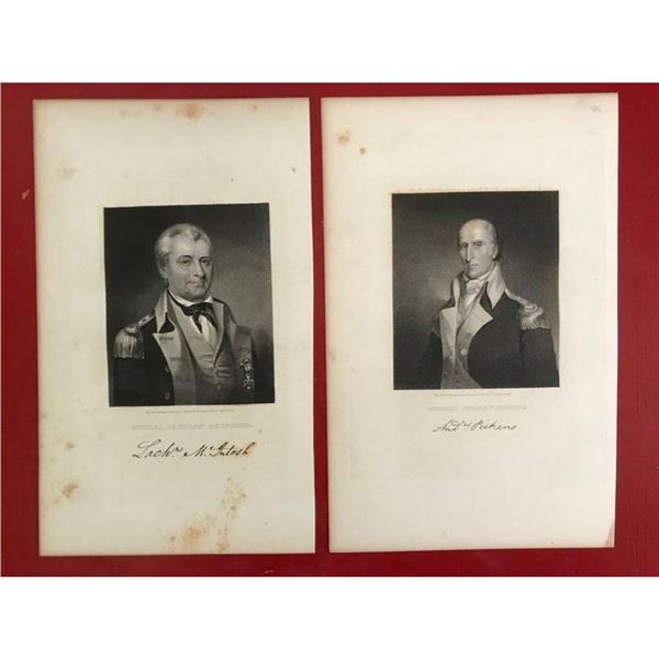 19th Steel Engravings, Revolutionary War Generals