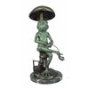 Image 1 : Signed Limited Edition Frog Under Mushroom Bronze Sculpture