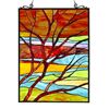Image 1 : Dusk Landscape Stained Glass Hanging Panel