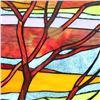 Image 4 : Dusk Landscape Stained Glass Hanging Panel