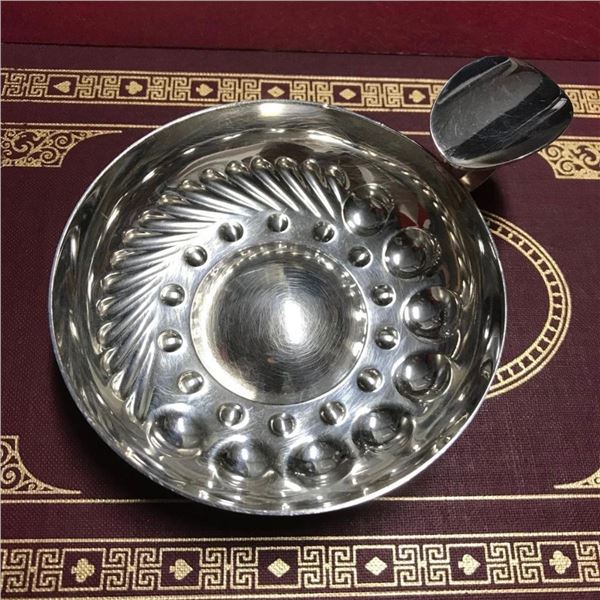 Vintage CHRISTOFLE Silverplate Sommelier Tastevin, Wine Tasting Cup