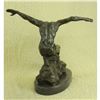 Image 2 : Abstract Man On A Rock Bronze Sculpture