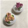 Image 2 : Pair of Bisque Porcelain Roses Trinket Boxes