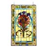 Image 1 : Tulips Stained Art Glass Hanging Window Panel