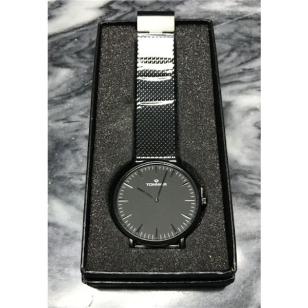 Men's Gunmetal Stainless Steel Wristwatch