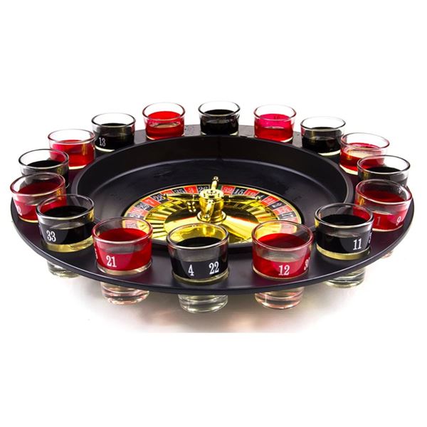 Shot Glass Roulette Wheel Drinking Game