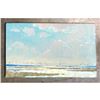 Image 1 : Modern Impressionism Signed Oil Painting, Summer Landscape Clouds