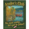 Image 1 : Angler's Club Metal Pub Bar Sign