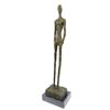 Image 1 : After Giacometti, Mid Century Modern Style Standing Man Bronze Sculpture