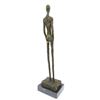 Image 4 : After Giacometti, Mid Century Modern Style Standing Man Bronze Sculpture