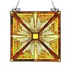 Image 1 : Mission Style Stained Art Glass Window Panel