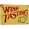 Image 1 : Wine Tasting Metal Pub Bar Sign