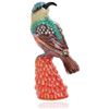 Image 1 : Hummingbird Enamel & Crystal Figurine Trinket Jewel Box