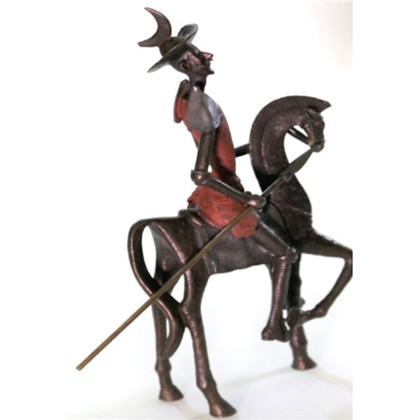 After Dali, Don Quixote Abstract Bronze Sculpture
